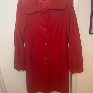 Red guess coat